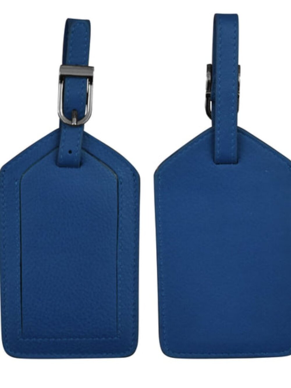 Leather Luggage Tag | Cobalt